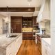marbled newly renovated kitchen